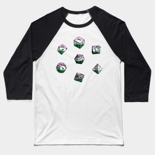 Pride Dice Set: Nonbinary Genderqueer Baseball T-Shirt